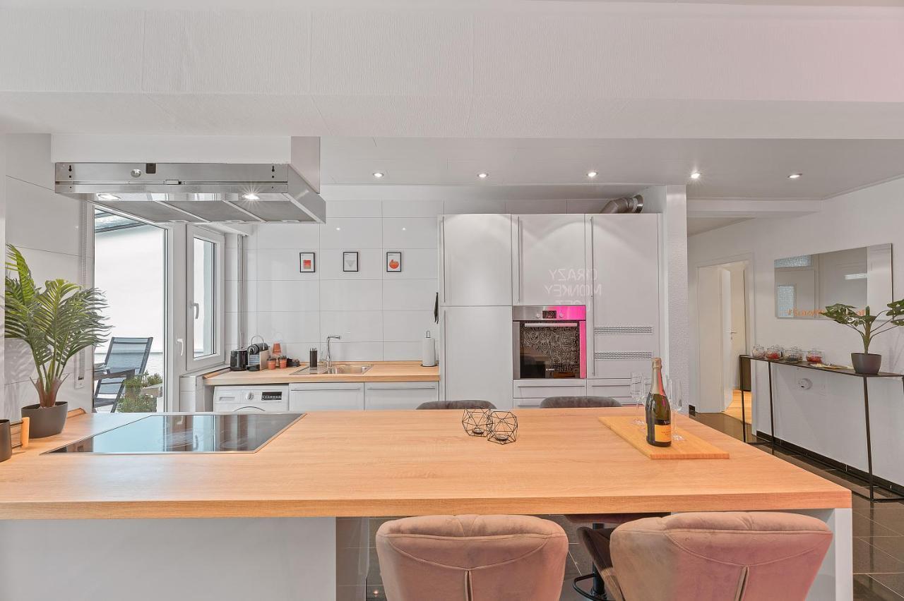 Ferienwohnung Das Crazy Monkey Loft Mit 100Qm & Summerlounge Stuttgart Exterior foto