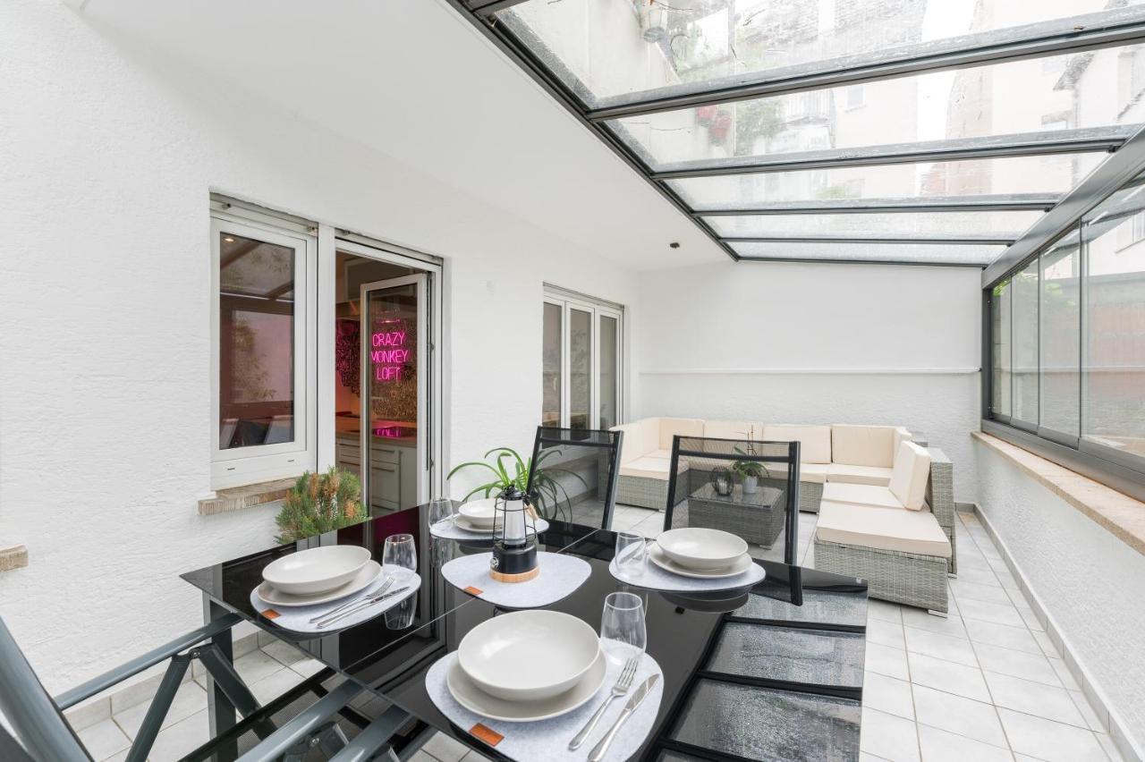 Ferienwohnung Das Crazy Monkey Loft Mit 100Qm & Summerlounge Stuttgart Exterior foto